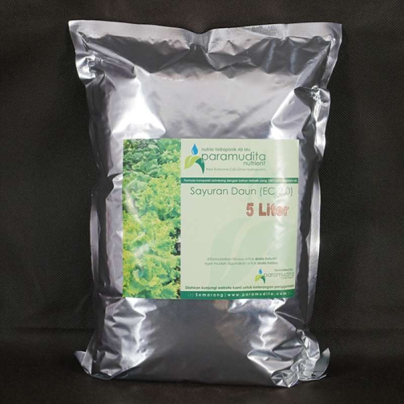 Jual Nutrisi Hidroponik Sayur Daun 5 Liter Ab Mix Paramudita Nutrient Online September 2020 Blibli Com