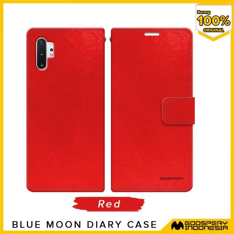 Promo Goospery Samsung Galaxy Note 10 Plus N975 N976 Blue Moon Diary Case -  - - Red di Seller Goospery Indonesia Official Store - Kab. Tangerang,  Banten | Blibli