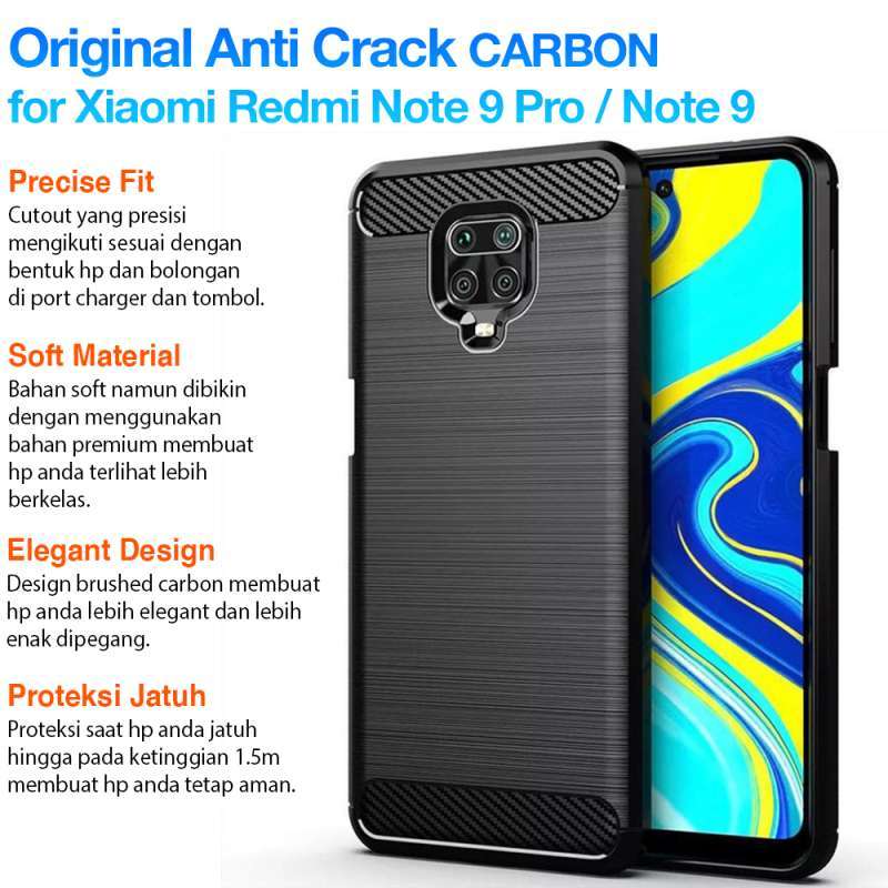 Jual Gadgetlifestyle Premium Anti Crack Carbon Case Xiaomi Redmi Note 9 Pro 2020 Shockproof Casing Cover Softcase Soft Silicon Silicone Online Oktober 2020 Blibli Com