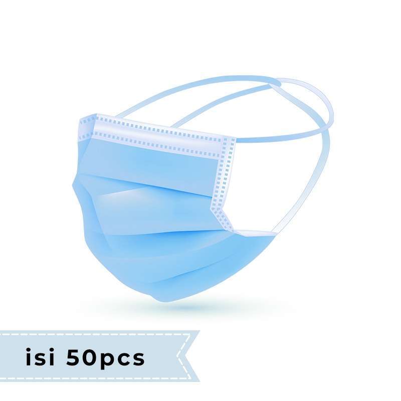 Download Jual Indoshare Surgical Face Mask Headloop Miss U 2 Masker 3 Ply Isi 50 Pcs Online November 2020 Blibli Com PSD Mockup Templates