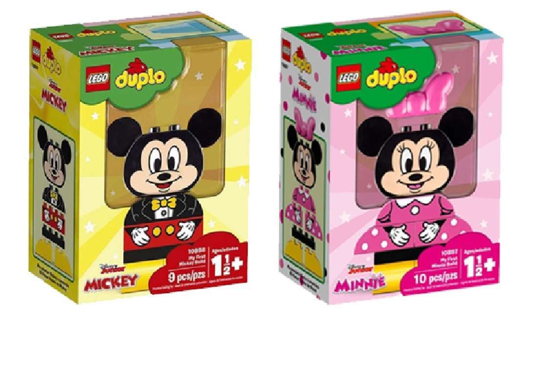 BUNDLING LEGO Duplo First Mickey Minie Build 10898 10897