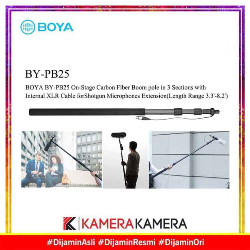 Jual Boya By Pb25 Carbon Fiber Boompole With Internal Xlr Cable Original Online September 2020 Blibli Com