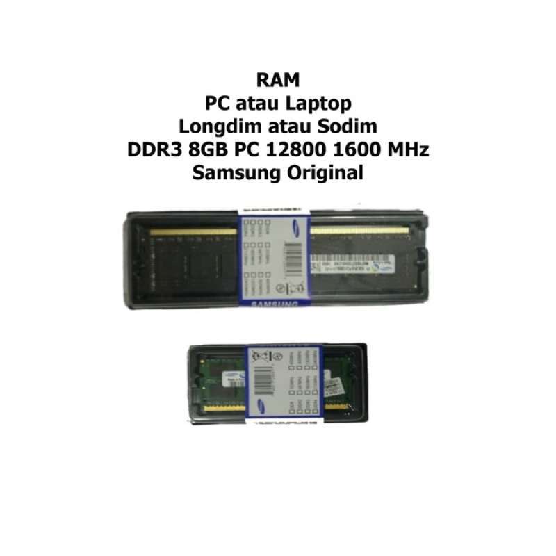 Jual Ram Ddr3 Samsung 8 Gb Pc 12800 1600 Mhz Original Online November 2020 Blibli Com