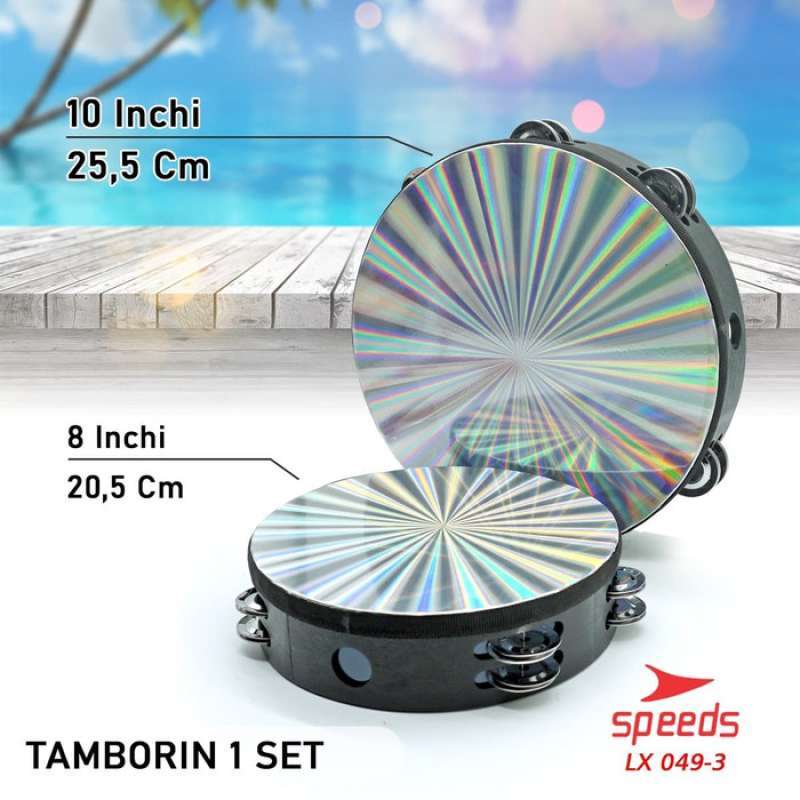 Jual Calary Official Alat Musik Tamborin Tambourine Hologram Kecrekan Tamborine 049 4 Online April 2021 Blibli