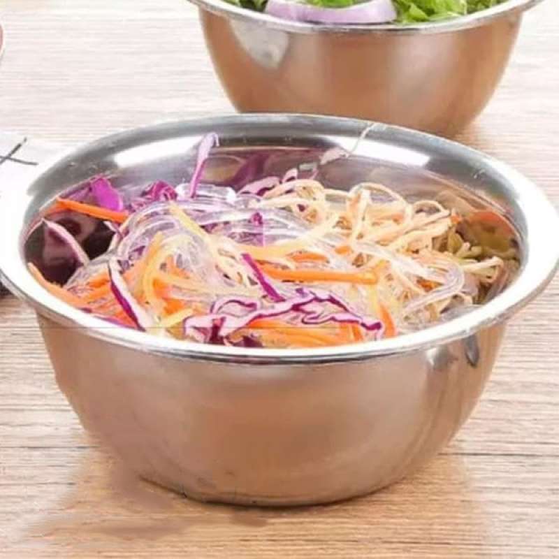 mixing bowl mangkuk stainless 26cm salad bowl mangkok adonan baskom