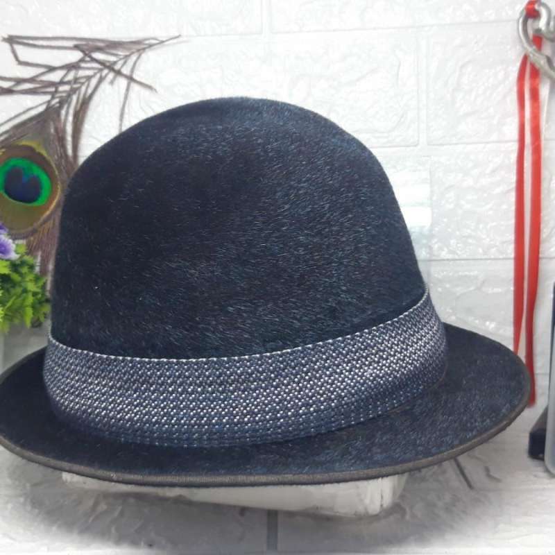 Jual topi laken bowler original wol topi bulat topi super class A