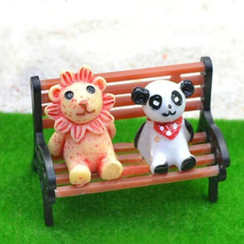 Jual Bluelans Mini Garden Ornament Miniature Park Bench Craft Diy House Decor Bench Model Online Oktober 2020 Blibli Com