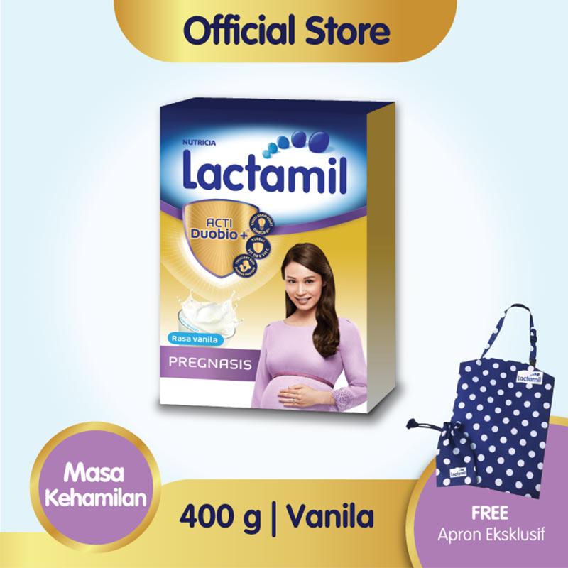 Jual Buy 1 Lactamil Pregnasis Vanila Susu Ibu Hamil 400 G Free Nursing Apron Online September 2020 Blibli Com