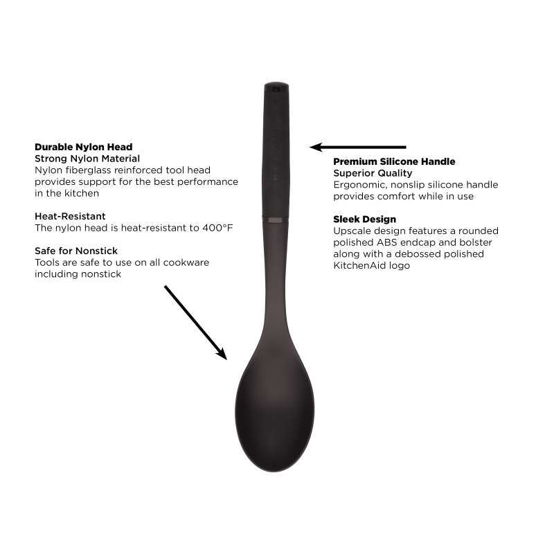 Jual Kitchenaid Classic Basting Spoon Nylon Black Kes003ohobw Online Oktober 2020 Blibli Com