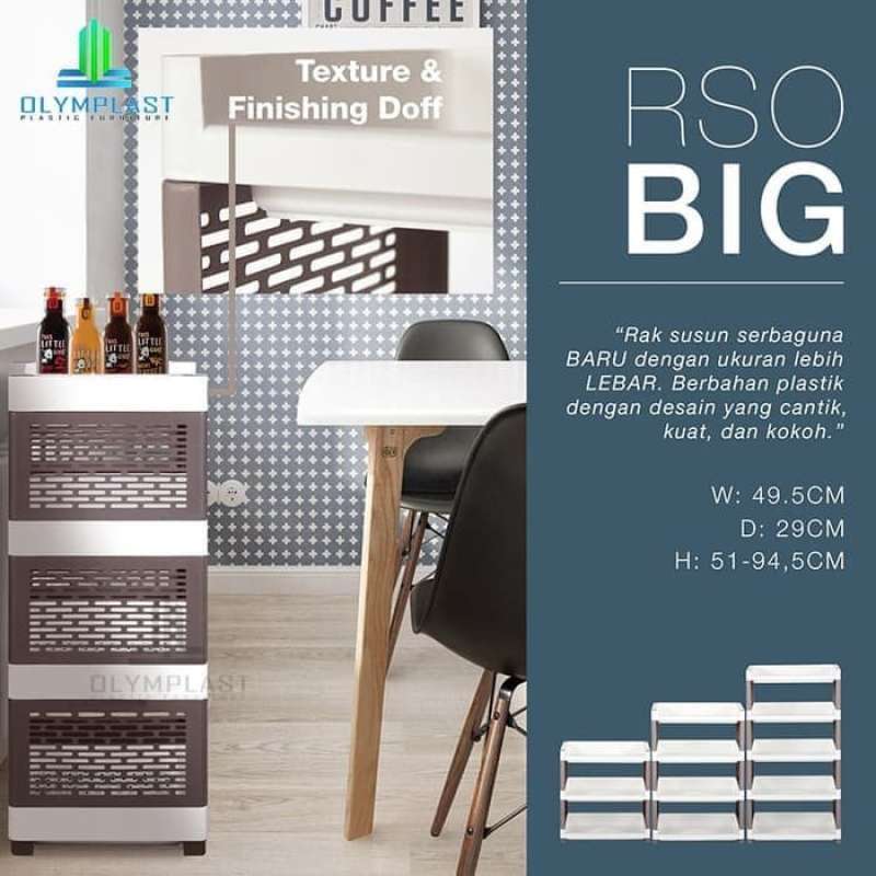 Jual Olymplast Rsob Rak Plastik Susun Rak Dapur Kamar Mandi 3 Tingkat Murah September 2020 Blibli Com