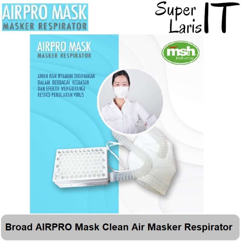 Jual Broad Airpro Mask Clean Air Masker Respirator Online Desember 2020 Blibli