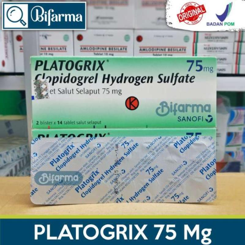 platogrix 75 mg clopidogrel hydrogen sulfate 75 mg strip 14 tablet