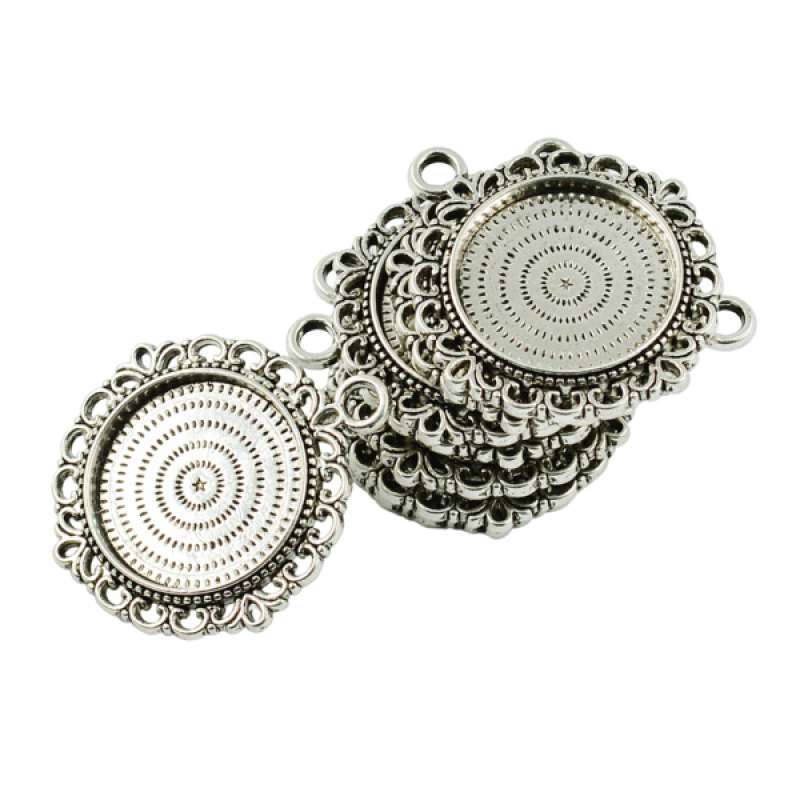 Promo 10pcs Blank Bezel Pendants Blanks 