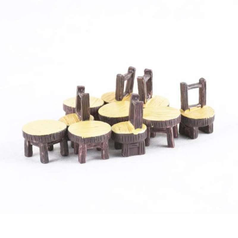 Jual 5 Set Diy Table Chair Decor Furniture Model For Miniature Scene Building S Online Oktober 2020 Blibli Com