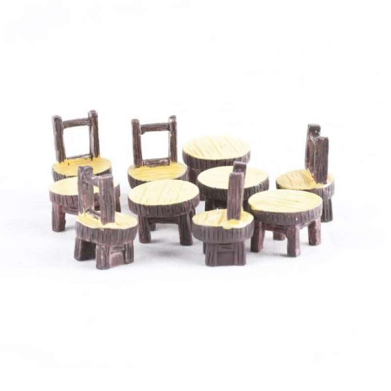 Jual 5 Set Diy Table Chair Decor Furniture Model For Miniature Scene Building S Online Oktober 2020 Blibli Com