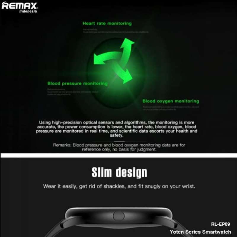 Jual Remax Yoten Series Smart Watch Rl Ep09 Jam Tangan Smart Watch Original Remax Online Januari 2021 Blibli