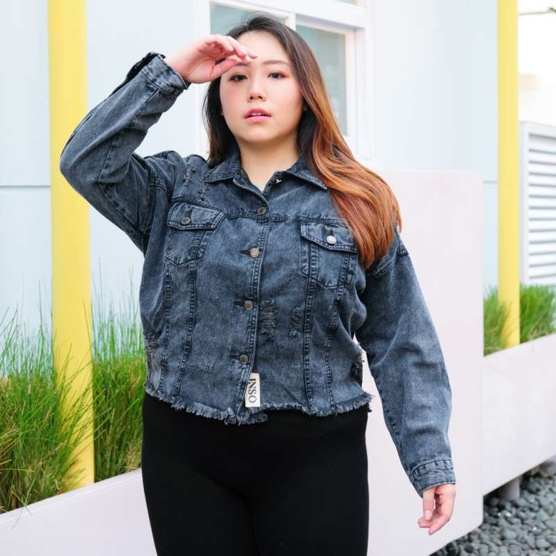 Promo Jiniso Big Size Ripped Jaket Jeans Oversize Vintage Black Acid Diskon 67 Di Seller Jiniso Women Official Store Kamal Muara Kota Jakarta Utara Blibli