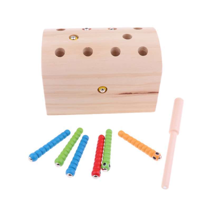 Jual 10pcs Insects Catch The Worm Game Toys Montessori Wooden Toys Set For Kids Online Oktober 2020 Blibli Com
