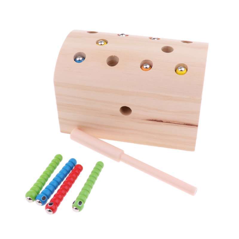 Jual 10pcs Insects Catch The Worm Game Toys Montessori Wooden Toys Set For Kids Online Oktober 2020 Blibli Com
