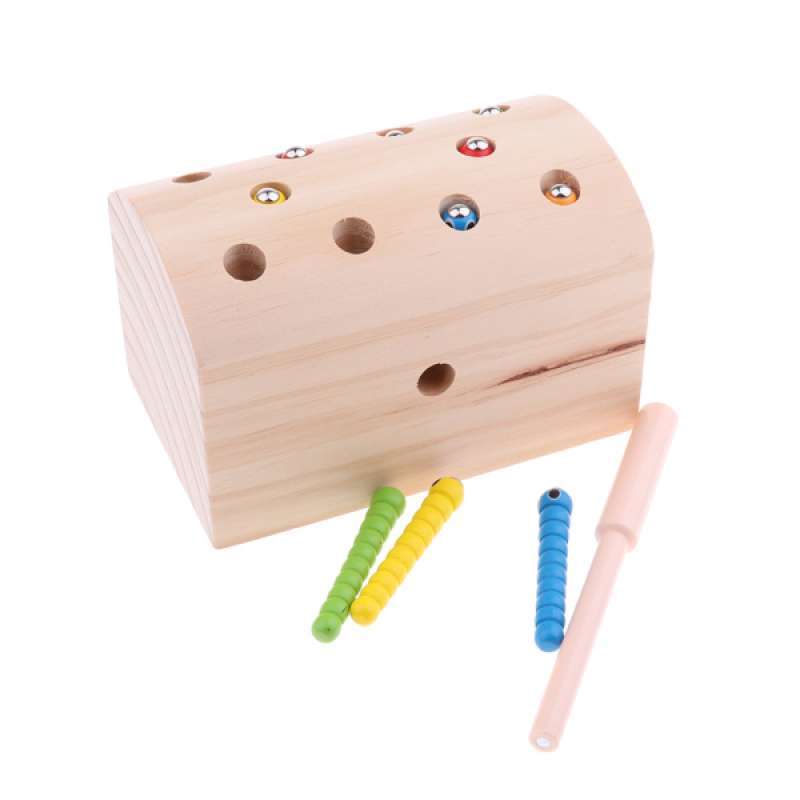 Jual 10pcs Insects Catch The Worm Game Toys Montessori Wooden Toys Set For Kids Online Oktober 2020 Blibli Com