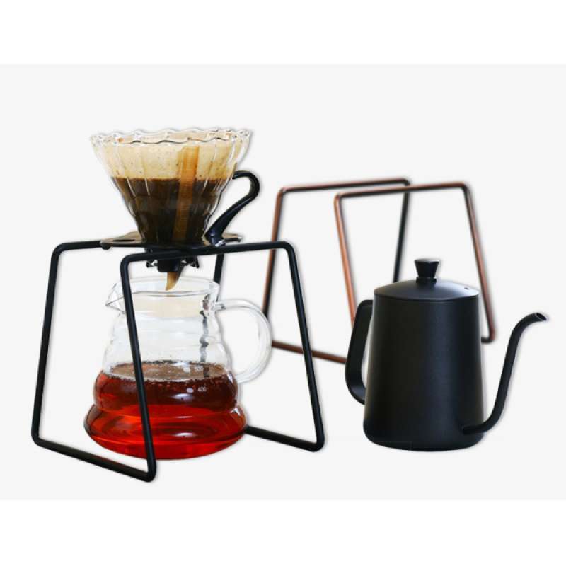Jual Manual Pour Over Drip Coffee Tea Leaf Filter Holder Stand Rack Black Bronze Online Februari 2021 Blibli