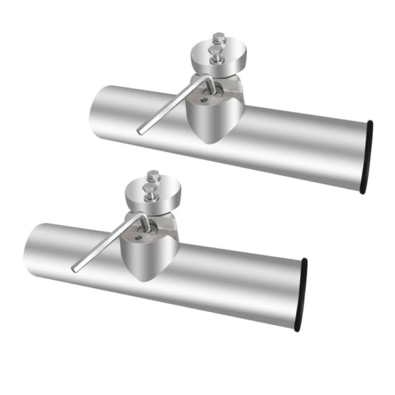2x Fishing Rod Holder Clamp On for 3/4'' 7/8" 1'' Stainless Steel Polished 2x Fishing Rod Holder Clamp On for 3/4'' 7/8" 1'' Stainless Steel Polished