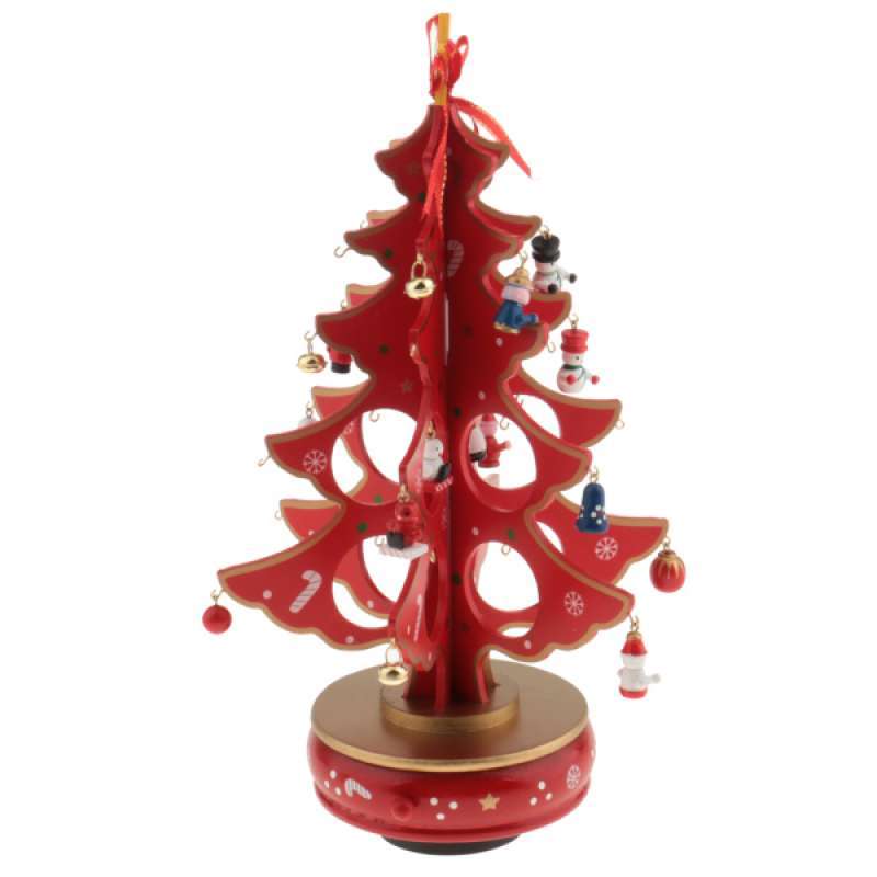 Jual Festival Party Xmas Tree Table Desk Decor Diy Wooden Christmas Ornaments Set Online November 2020 Blibli Com