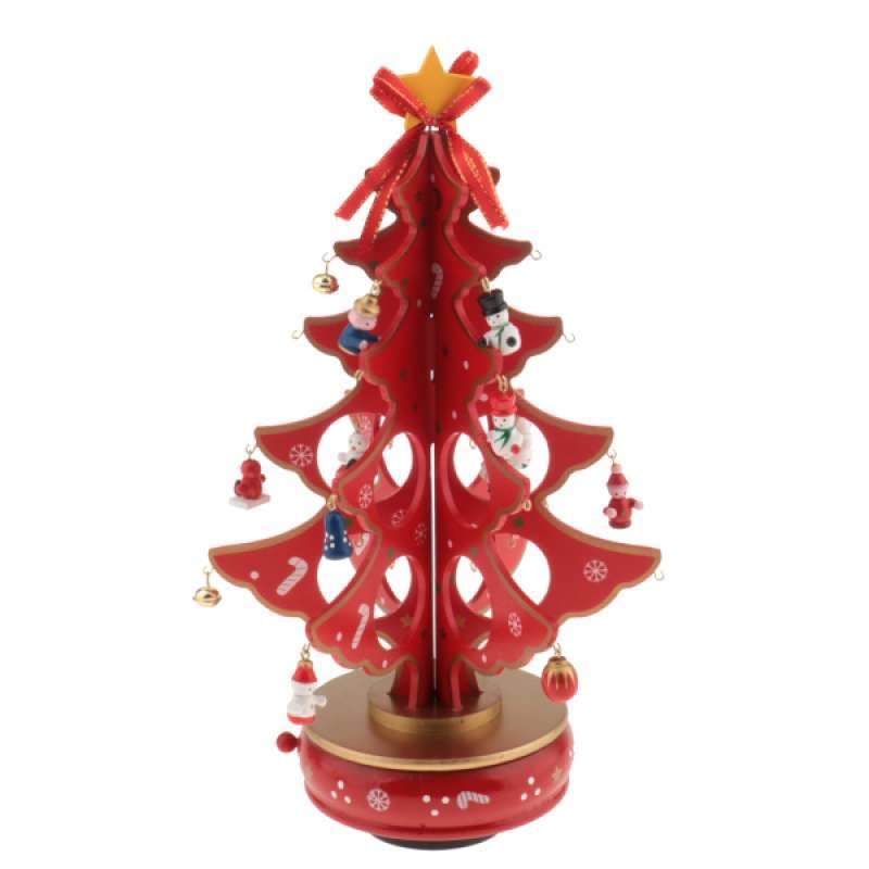 Jual Festival Party Xmas Tree Table Desk Decor Diy Wooden Christmas Ornaments Set Online Oktober 2020 Blibli Com