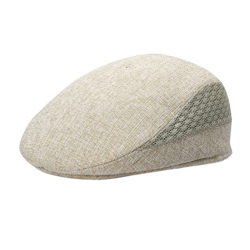 Promo Cotton Linen Mens Newsboy Hat Ivy 