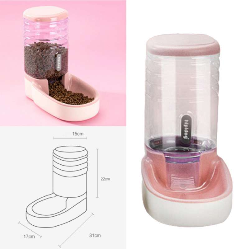 Promo Automatic Pet Feeder Bowl Dog Cat Food Dispenser Feeding Siphon Water Supply Di Seller Homyl China Blibli