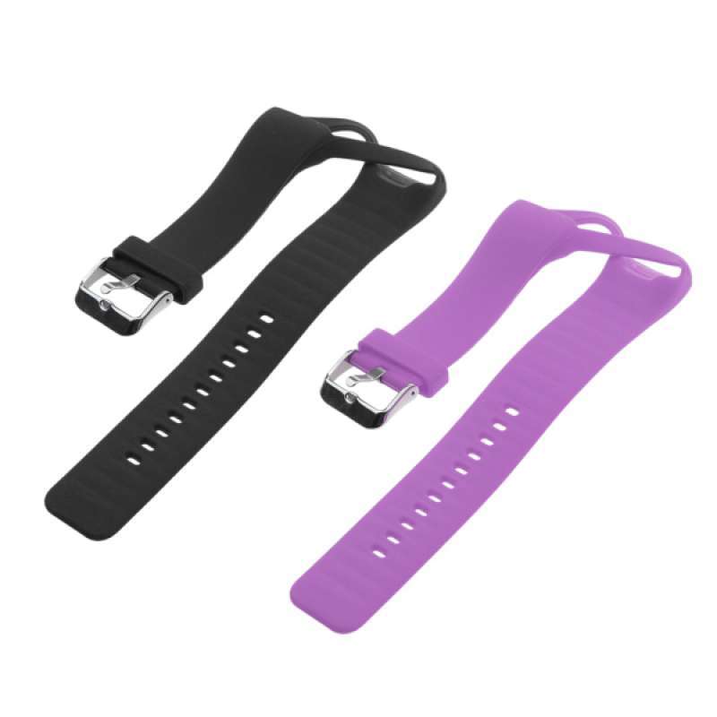 Black 2Pack Silicon Wrist Band Strap & Clasp for Polar A360 Bracelet Red 