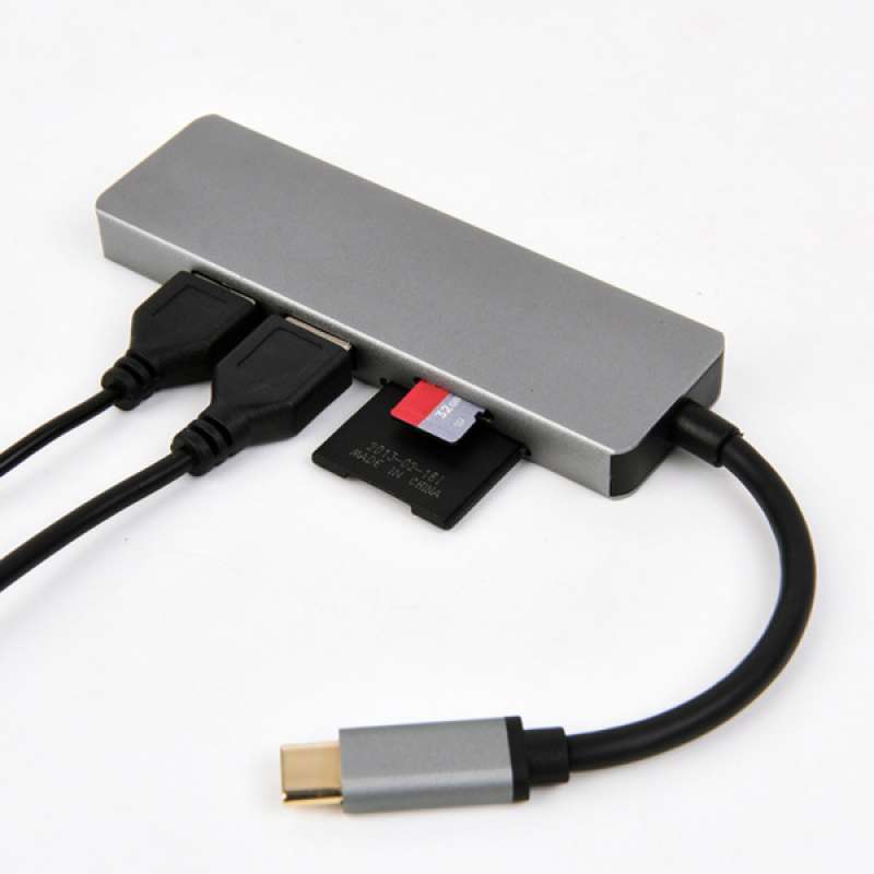 Jual 5in1 4k Type C To Hdmi 2x Usb 3 0 Tf Sd Hub Dongle For Laptop Computers Online Desember 2020 Blibli