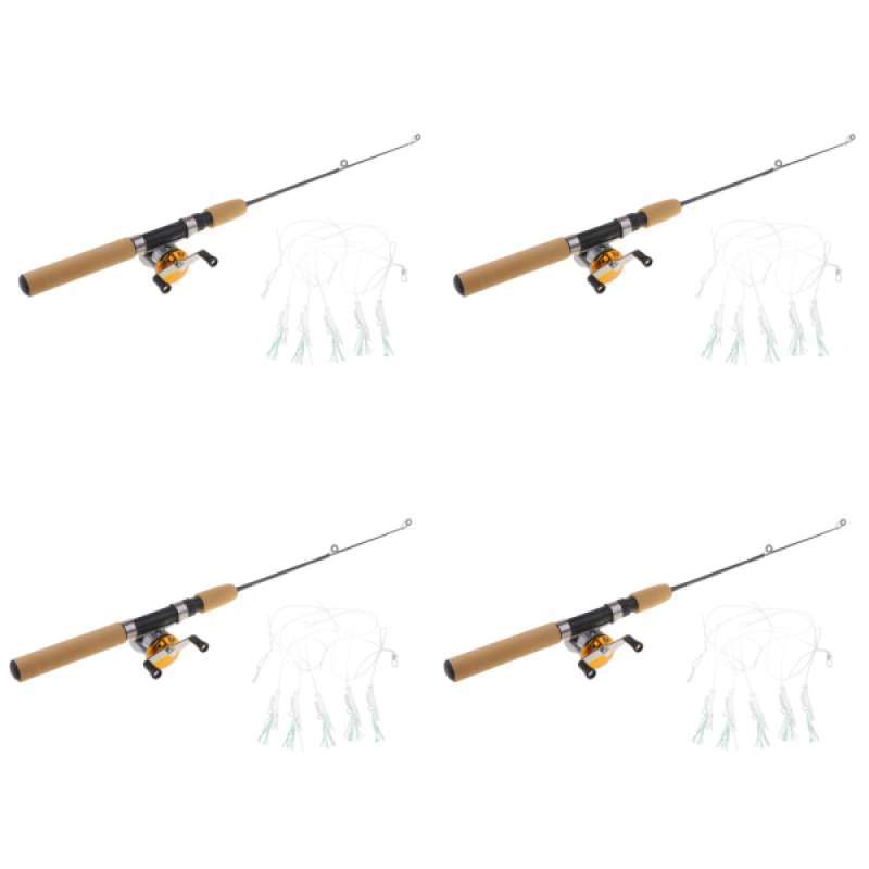 Jual 4x Ice Fishing Rod Lightweight Micro Spinning Rod With Reel  Accessories Kit M Di Seller Homyl - Shenzhen, Indonesia