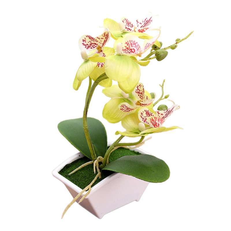 Jual Silk Artificial Orchid Bonsai Faux Flower Stem Bouquet Home Party Decor Gift Online September 2020 Blibli Com
