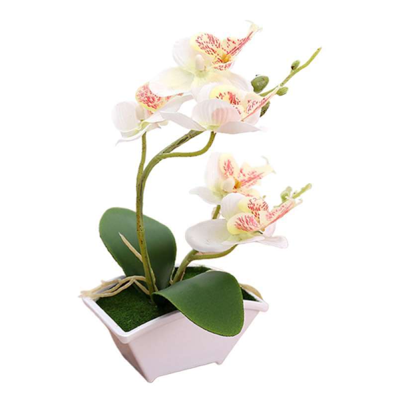 Jual Silk Artificial Orchid Bonsai Faux Flower Stem Bouquet Home Party Decor Gift Online September 2020 Blibli Com