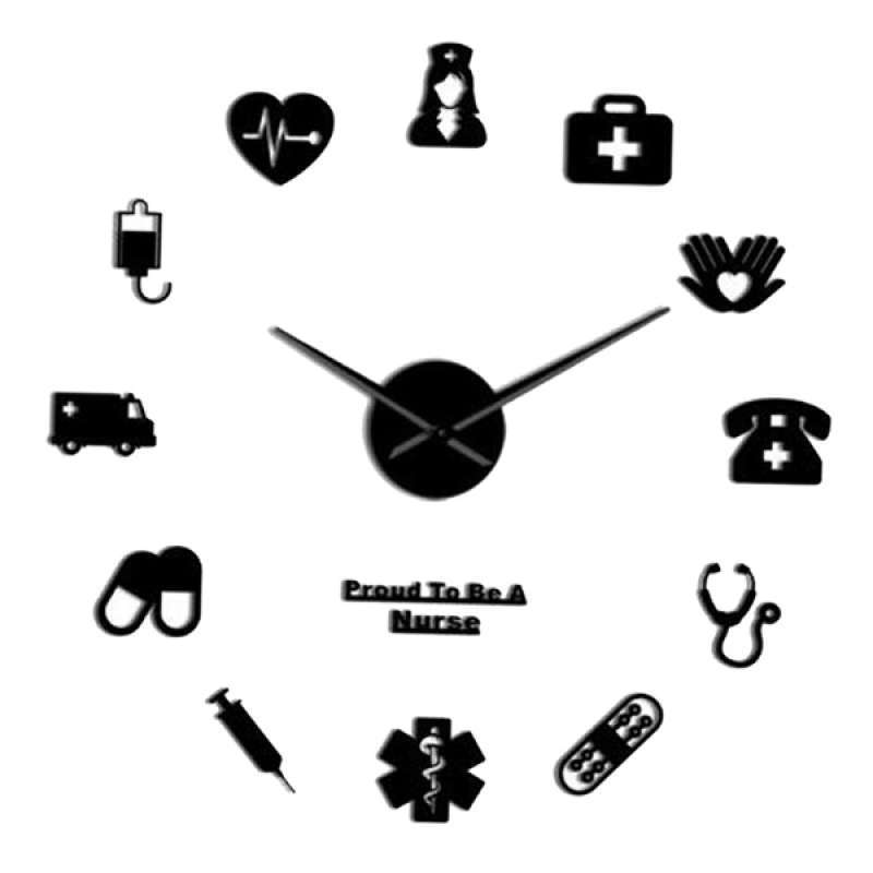 Jual Modern Diy Large Wall Clock 3d Mirror Sticker Home Decor Wall Art Nurse Theme Online September 2020 Blibli Com,Wall Decor Simple Birthday Decoration Ideas At Home For Baby Girl