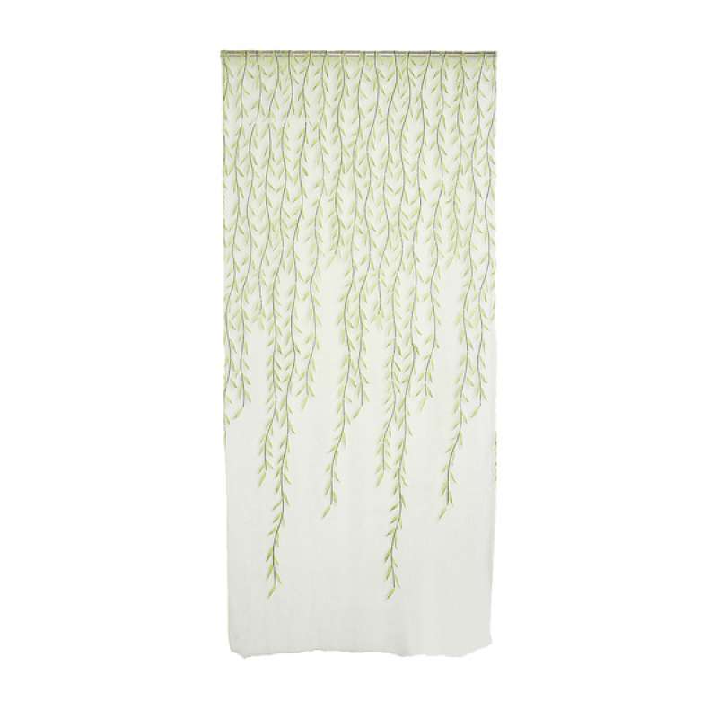 1M*2M Willow Twigs Pattern Room Window Sheer Drapes Curtain Green 