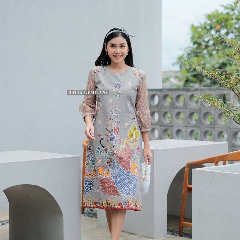 Motif online dress batik