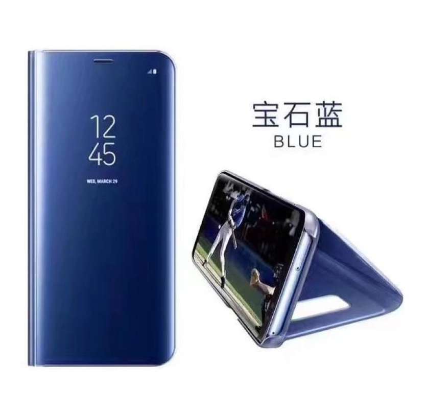 Samsung Galaxy Note Stand/Standing Clear Viu Mirror Flip Casing/Case