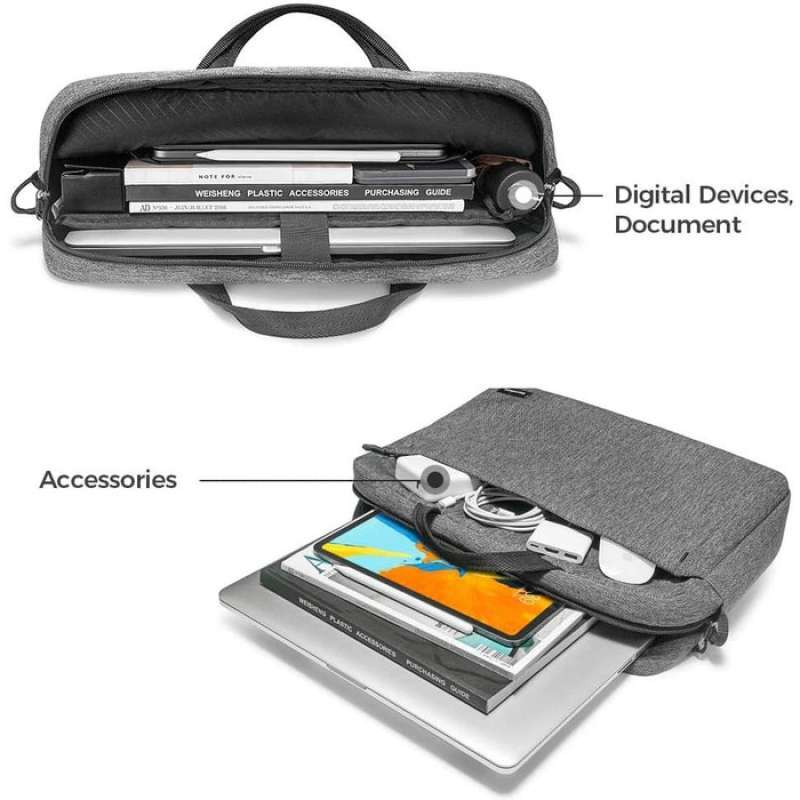 tomtoc laptop shoulder bag
