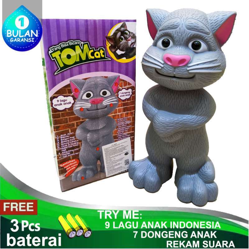 Jual Mainan Talking Tomcat Bahasa Indonesia Mainan Anak Laki Laki Mainan Anak Perempuan Mainan Edukasi Sensor Sentuh Boneka Tom Cat Gratis 3 Baterai Online November 2020 Blibli Com