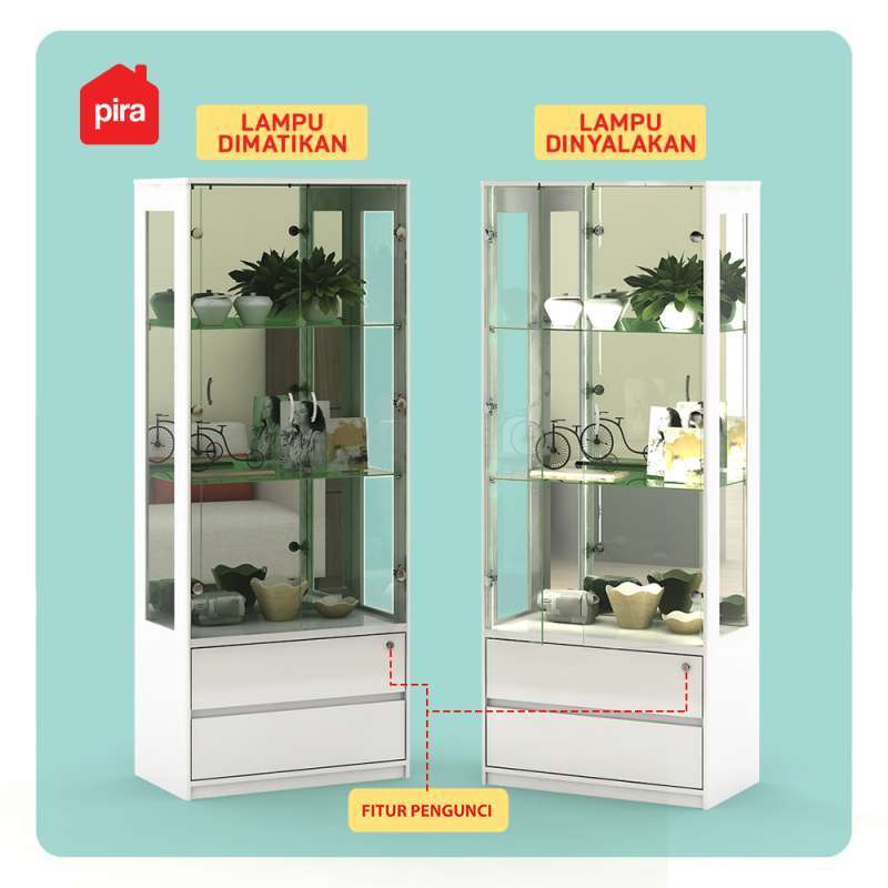 Pira Voxy Sc75d Lemari Rak Display Kaca Terbaru Agustus 2021 Harga Murah Kualitas Terjamin Blibli
