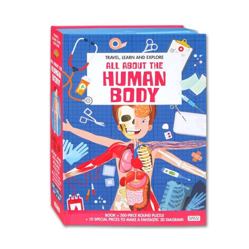 Jual Travel Learn And Explore All About The Human Body Book 200 Piece Round Puzzle 10 Special Pieces To Make A Fantastic 3d Diagram Online November 2020 Blibli Com