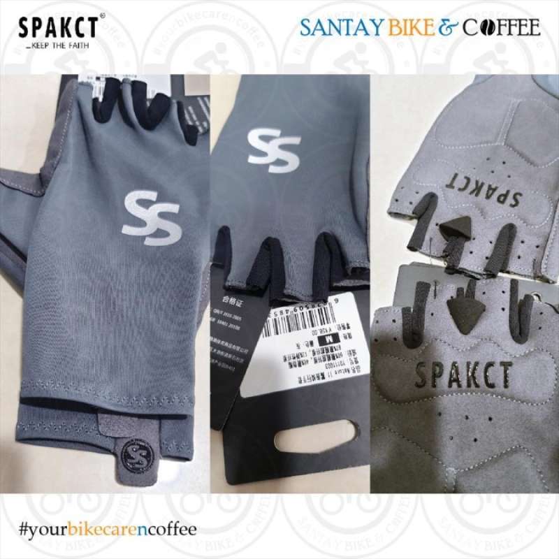 Promo SPAKCT Sarung Tangan Roadbike gloves Fingerless Shockproof