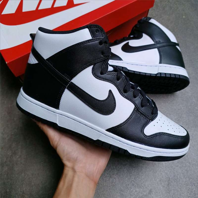 Nike Dunk High Black White || championship panda midnight navy