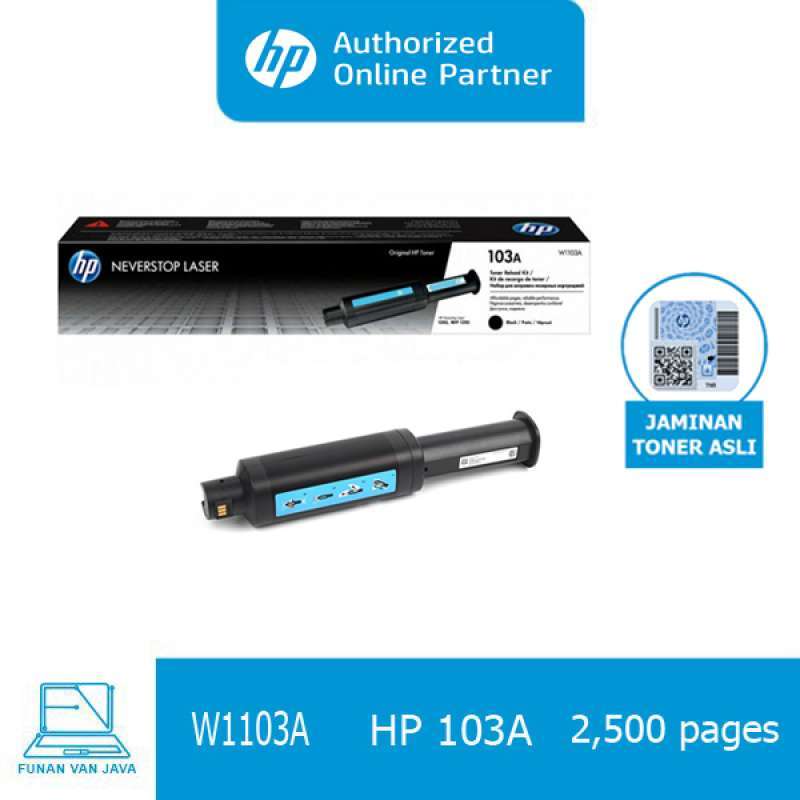 Jual HP 103A / W1103A Black Original single di Seller FINDOSTATIONERY_ID -  Kota Depok, Jawa Barat | Blibli
