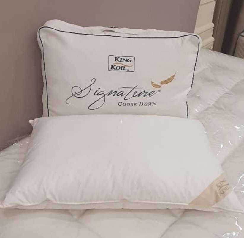 King koil goose cheap down pillow hotel collection