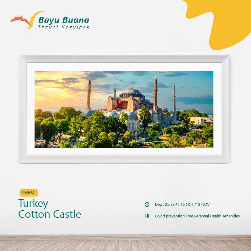 Jual Paket Tour Turkey With Cotton Castle Bayu Buana Travel Services Mt3tk Cost Saver Wisata Internasional 09 Hari Online November 2020 Blibli Com