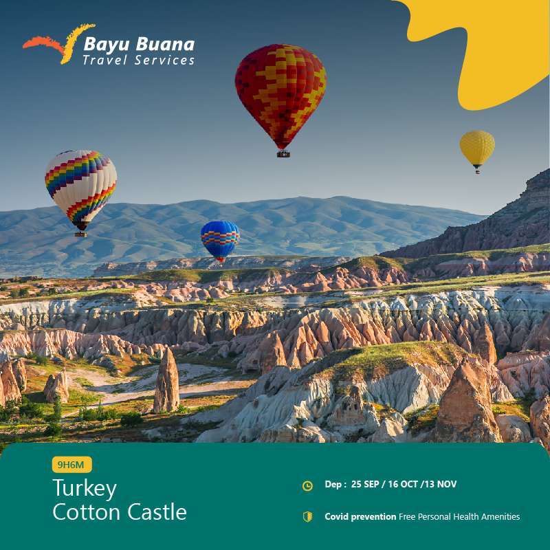 Jual Paket Tour Turkey With Cotton Castle Bayu Buana Travel Services Mt3tk Cost Saver Wisata Internasional 09 Hari Online November 2020 Blibli Com