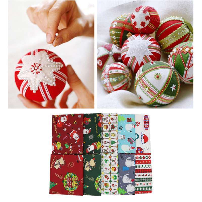 Jual Cotton Fabric Christmas Series Patchwork Fat Quarter Bundles Diy Sewing Crafts Online November 2020 Blibli